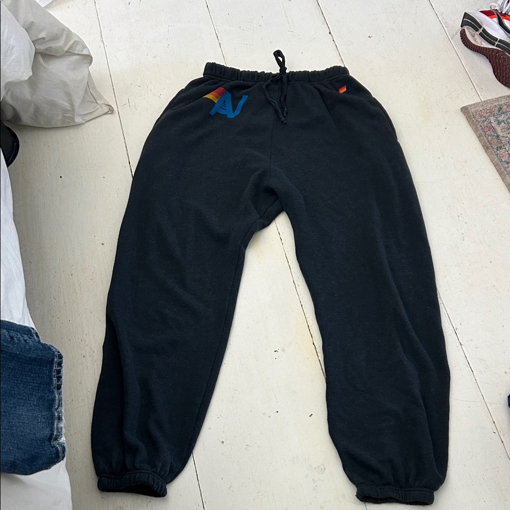 Aviator Nation Black sweat Pants with pockets XL